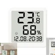 Simple Household Thermometer Hygrometer & Clock | https://www.bestnamebadges.com