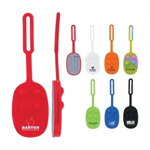 Momo Push Pop Silicone Luggage Tag