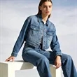 Women's Boxy Trucker Denim Jacket | https://www.bestnamebadges.com