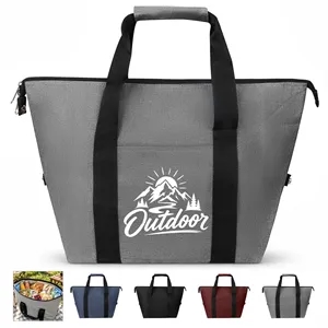 Large Outdoor Insulated Cooler Tote Bag W/ Front Pocket