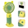 Two Tone Mini Travel Handheld Fan W/ Stand | https://www.bestnamebadges.com