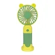 Two Tone Mini Travel Handheld Fan W/ Stand | https://www.bestnamebadges.com