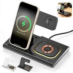 3 in 1 Foldable Magnetic Wireless Charging Station