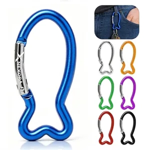 Aluminum Fish Shaped Carabiner Clip