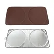 Foldable Car Windshield Sun Shade 59"x27.5" | https://www.bestnamebadges.com