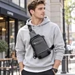 Lightweight Waterproof Crossbody Sling Bag W/ USB Port | https://www.bestnamebadges.com
