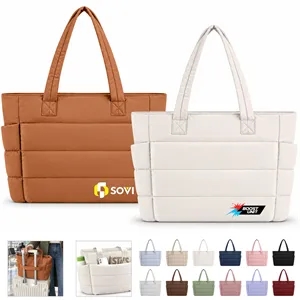 Lightweight Puffer Quilted Tote Bag For Women