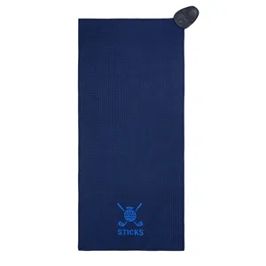Waffle Pattern Magnetic Golf Towel 12" X 28"