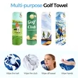 Custom Printed Waffle Texture Golf Towel 16" x 24" | https://www.bestnamebadges.com