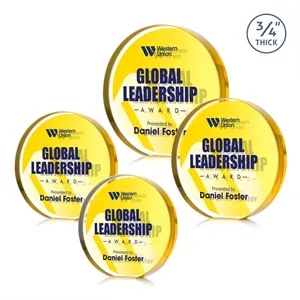 Gainsborough Circle VividPrint™ Double Sided Award - Gold