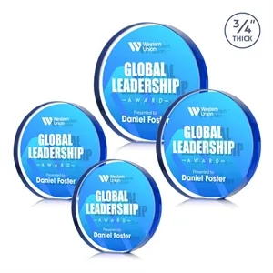 Gainsborough Circle VividPrint™ Double Sided Award - Blue