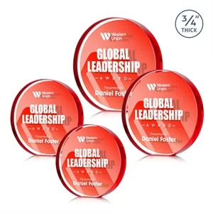 Gainsborough Circle VividPrint™ Double Sided Award - Red