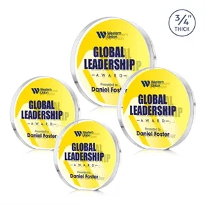 Gainsborough Circle VividPrint™ Double Sided Award - Clear