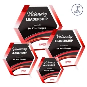 Markville Hexagon VividPrint™ Award - Red