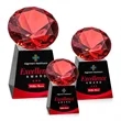 Fortino VividPrint™ Award - Black/Ruby | https://www.bestnamebadges.com