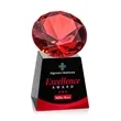 Fortino VividPrint™ Award - Black/Ruby | https://www.bestnamebadges.com