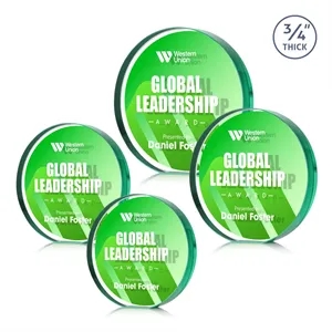 Gainsborough Circle VividPrint™ Double Sided Award - Emerald