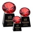 Fortino Award - Black/Ruby | https://www.bestnamebadges.com