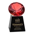 Fortino Award - Black/Ruby | https://www.bestnamebadges.com