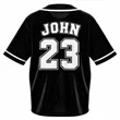 Athletic Mesh Full Button Baseball Jersey | https://www.bestnamebadges.com
