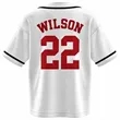 Athletic Mesh Full Button Baseball Jersey | https://www.bestnamebadges.com