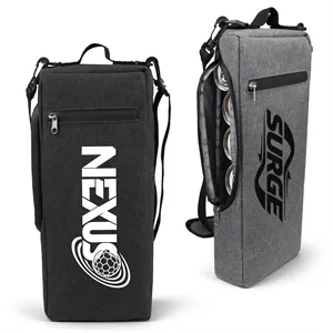 6 Can Soft Insulated Golf Cooler Bag W/ Shoulder Strap