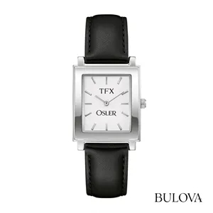 TFX by Bulova® Square Face Men's Leather Bracelet Watch
