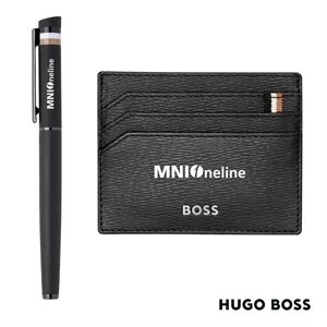 Hugo Boss® Rollerball Pen & Card Holder Set
