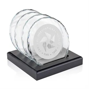 Porterfield Coasters - Set of 4 on Black Base