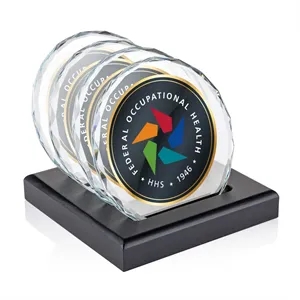 Porterfield VividPrint™ Coasters - Set of 4 on Black