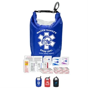40 Piece First Aid Kit in Water Resistant Dry Bag - ASHLAND