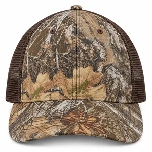 Port Authority Unstructured Camouflage Mesh Back Cap.