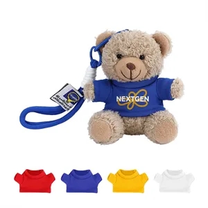 4.5-Inch Plush Teddy Bear Keychain