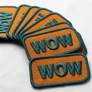 6.5 inches 100% Embroidered Patch - Sew on