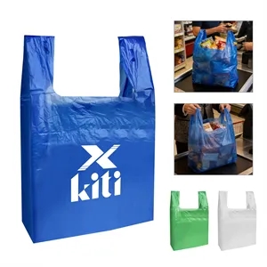 Large Plastic T Shirt Grocery Shopping Bag 15.7"x11.8"