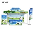 Aluminum Frame Event Tent With Wall, Throw, Banner & Flag | https://www.bestnamebadges.com