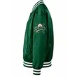 Unisex Satin Baseball Jacket Striped Design & Chenille Patch | https://www.bestnamebadges.com