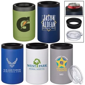 Powder Coated 2 in 1 Vacuum Insulated Can Holder and Tumbler