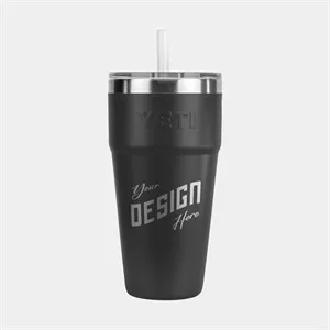 26 Oz YETI® Stainless Steel Insulated Tumbler w/ Straw