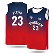 Custom Ribbed Neck Performance Basketball Jersey(Full Color) | https://www.bestnamebadges.com