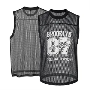 Athletic Sleeveless Mesh Training Tank Top