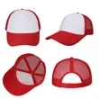5 Panel Two Tone Mesh Back Trucker Cap | https://www.bestnamebadges.com
