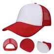 5 Panel Two Tone Mesh Back Trucker Cap | https://www.bestnamebadges.com