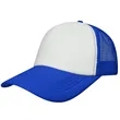 5 Panel Two Tone Mesh Back Trucker Cap | https://www.bestnamebadges.com