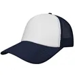 5 Panel Two Tone Mesh Back Trucker Cap | https://www.bestnamebadges.com