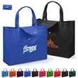 Foldable Non Woven Shopping Bag W/ Snap Flap | https://www.bestnamebadges.com