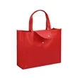 Foldable Non Woven Shopping Bag W/ Snap Flap | https://www.bestnamebadges.com