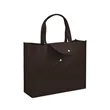 Foldable Non Woven Shopping Bag W/ Snap Flap | https://www.bestnamebadges.com
