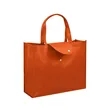 Foldable Non Woven Shopping Bag W/ Snap Flap | https://www.bestnamebadges.com
