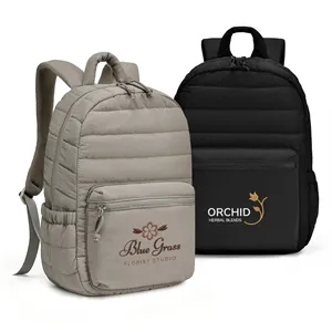Stylish Quilted Nylon 15.6" Laptop Backpack